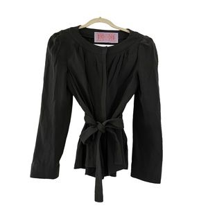 Tuleh Black Belted Blazer Size 4